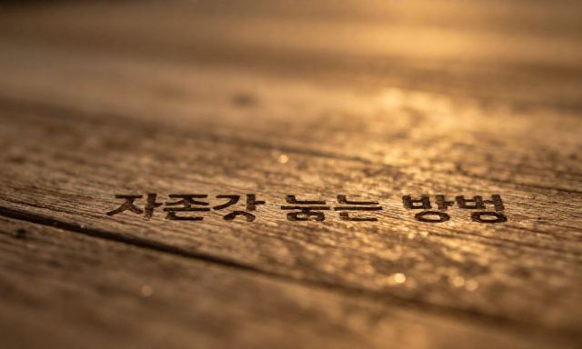 자존감높이는방법 관련 대표 이미지